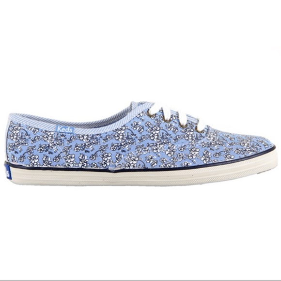 Keds Shoes Keds Light Blue Floral Tennis Shoes Poshmark